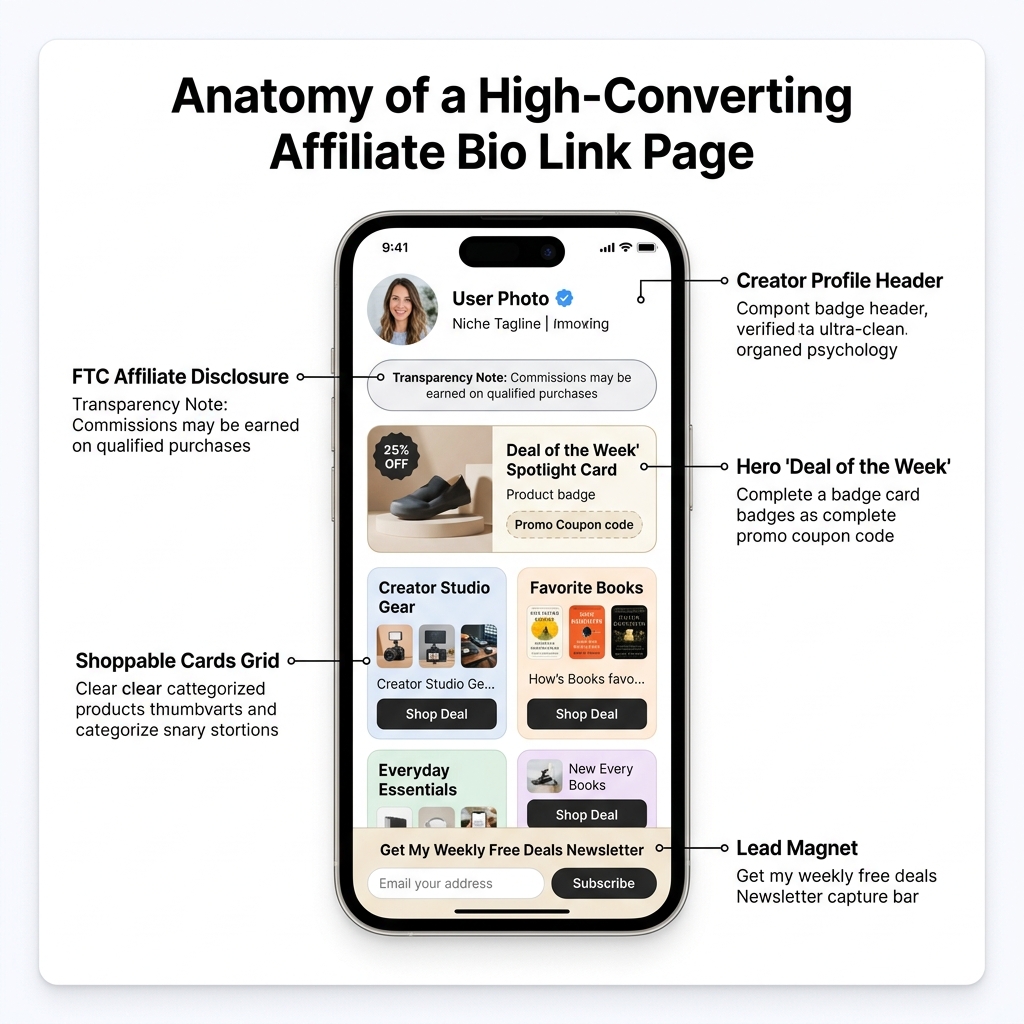 Anatomy of a High-Converting Affiliate Bio Link Page