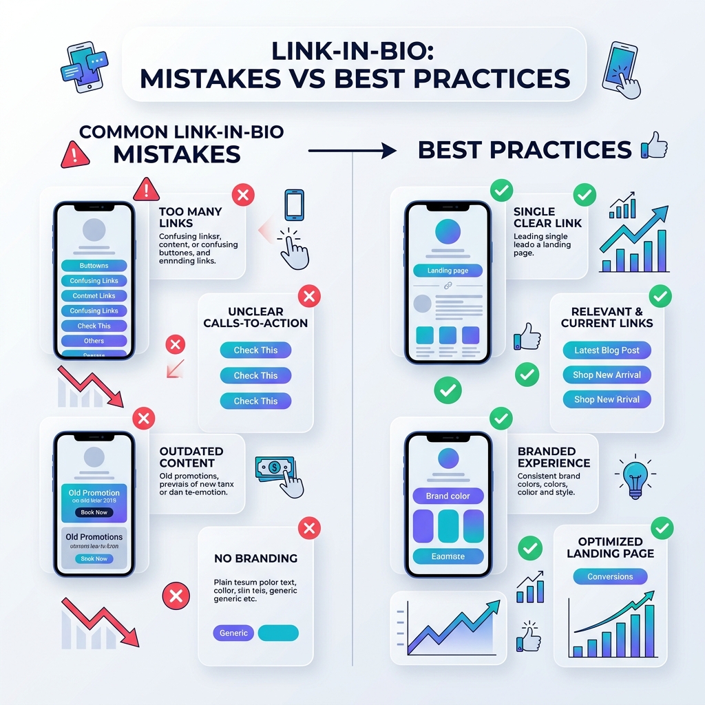 7 Common Link in Bio Mistakes That Cost You Clicks (And How to Fix Them)