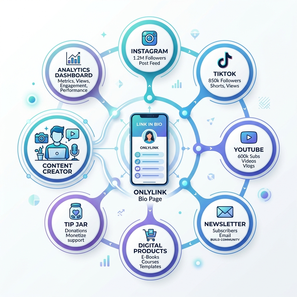 Content Creator Digital Ecosystem Infographic
