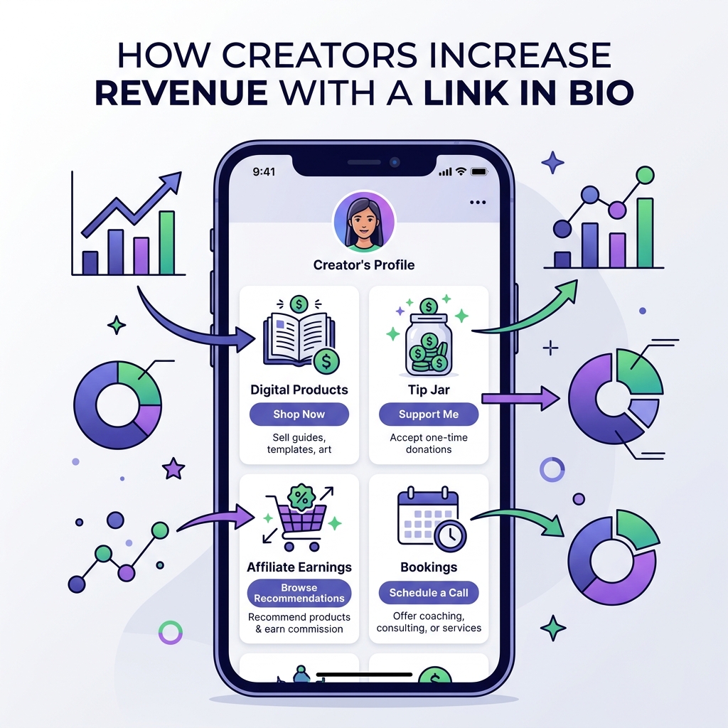 How Creators Can Increase Revenue with a Link in Bio (6 Proven Strategies)