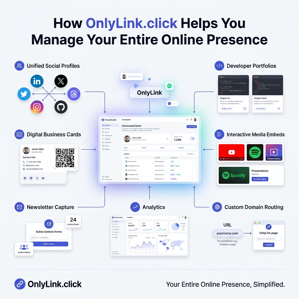 How OnlyLink.click Helps You Manage Your Entire Online Presence