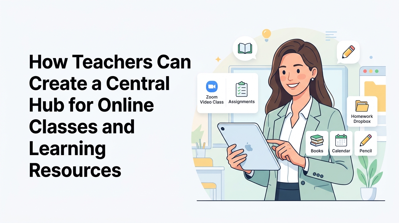 How Teachers Can Create a Central Hub for Online Classes and Learning Resources