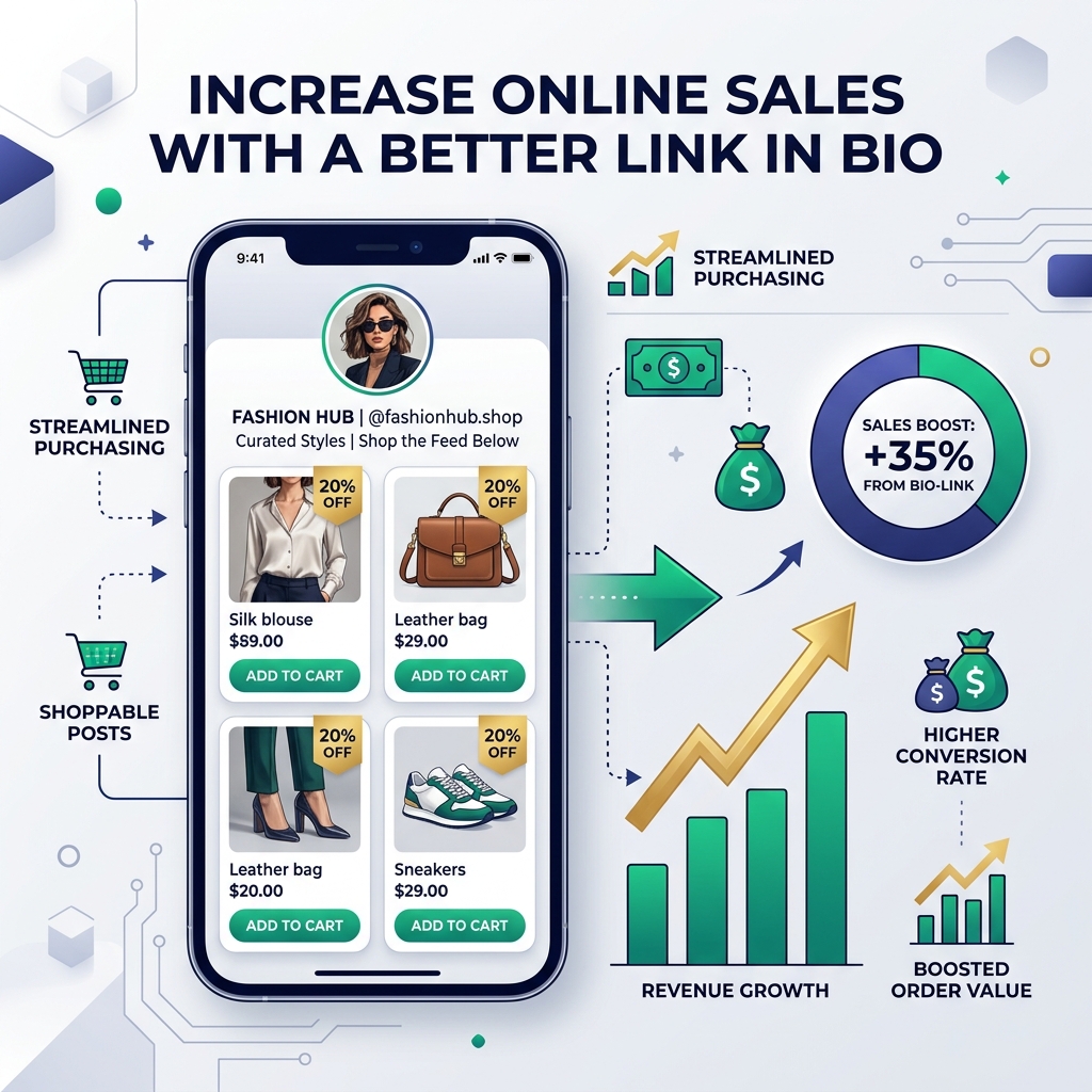 How to Increase Online Sales with a Better Link in Bio
