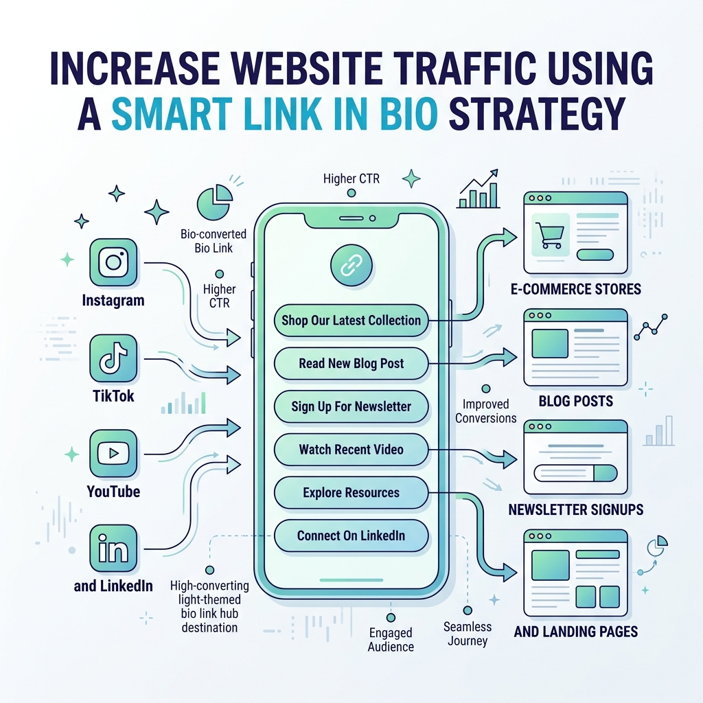 Increase Website Traffic Using a Smart Link in Bio Strategy