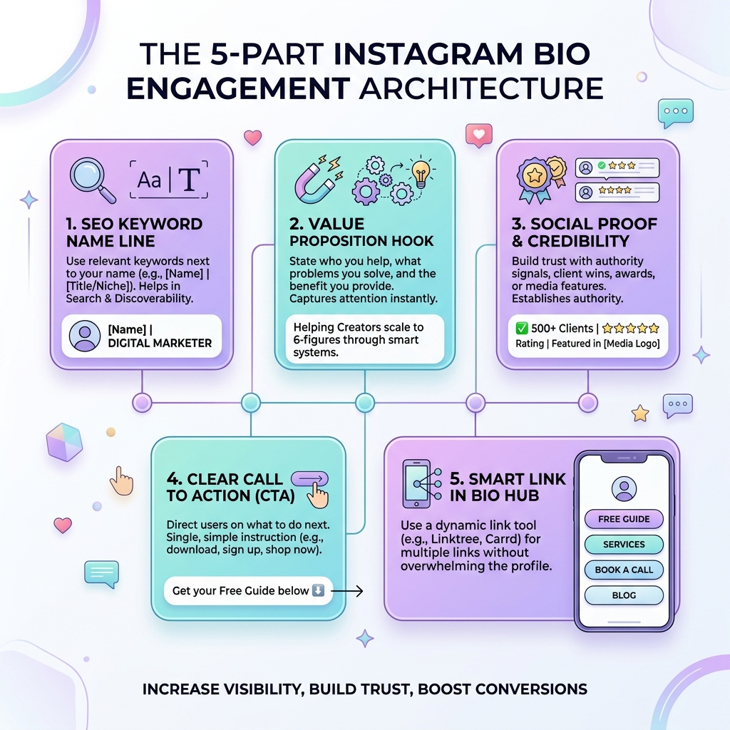 The 5-Part Instagram Bio Engagement Architecture