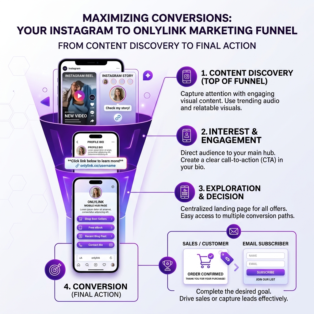 Maximizing Conversions: Instagram to OnlyLink Marketing Funnel