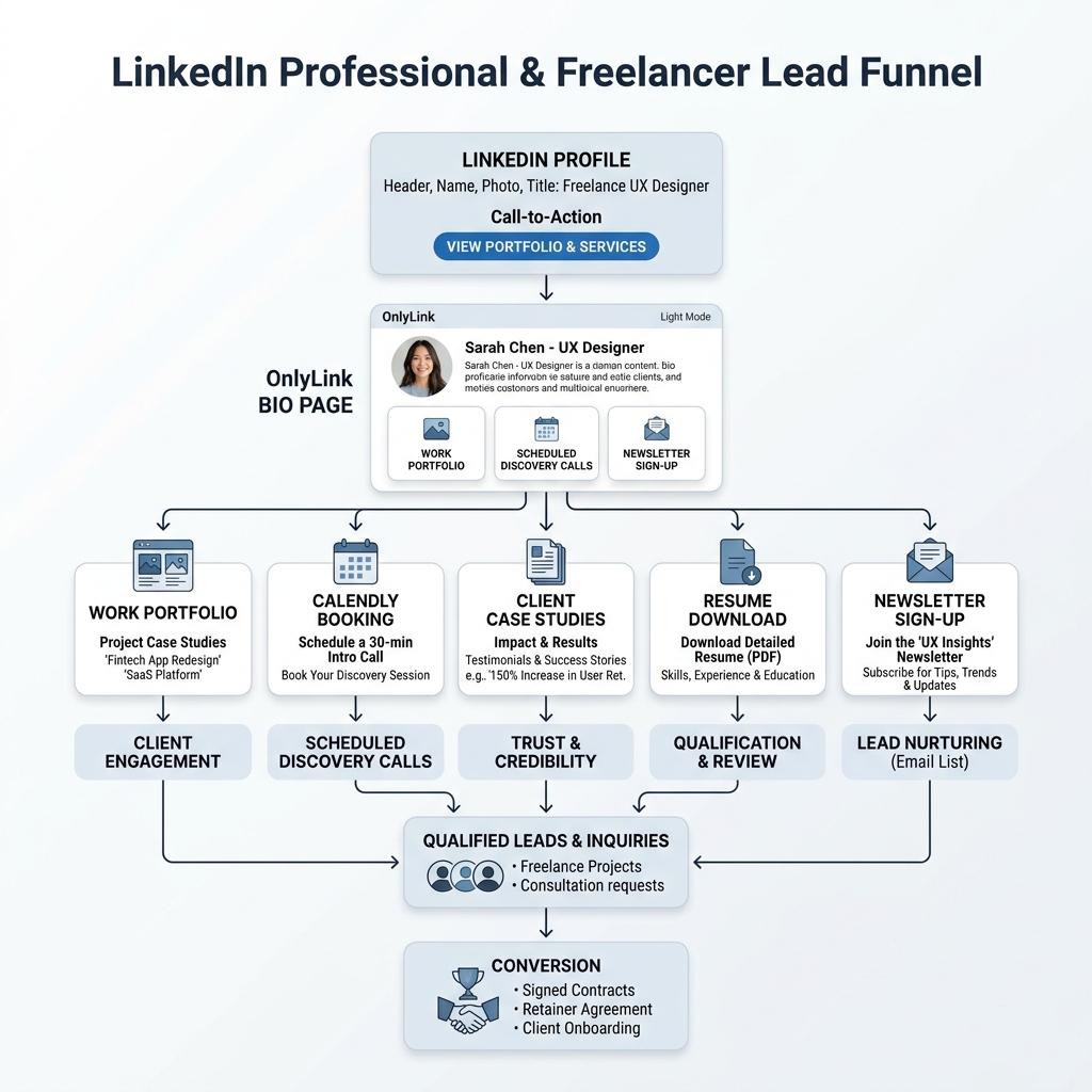 LinkedIn Professional and Freelancer Lead Funnel