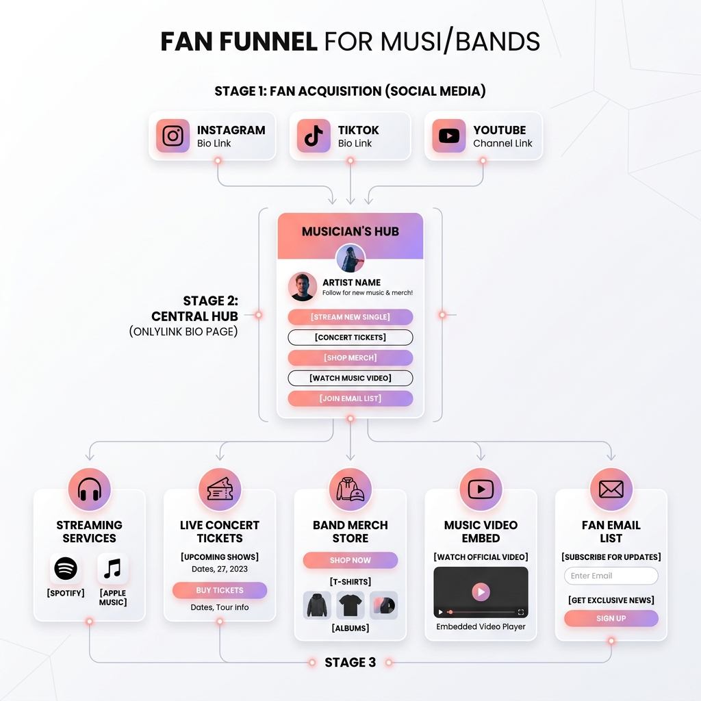 Fan Funnel for Musicians and Bands