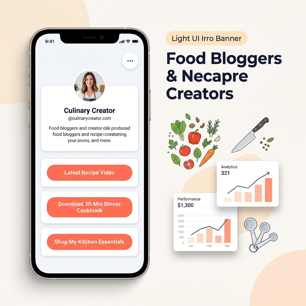 The Best Bio Link Layout for Food and Recipe Creators (2026 Guide)