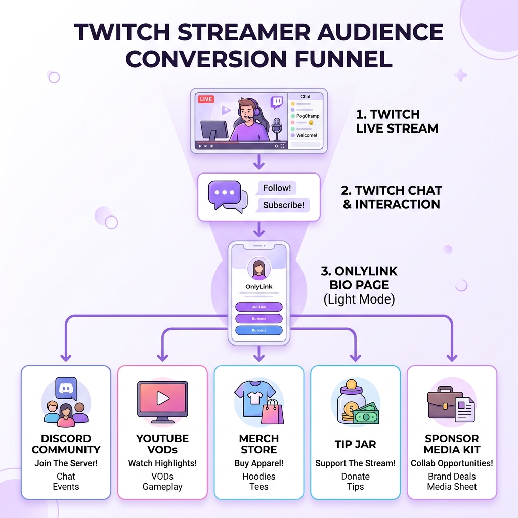 Twitch Streamer Audience Conversion Funnel