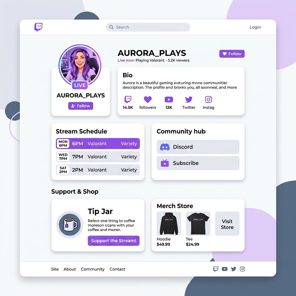 Twitch Streamers: Building a Bio Page That Converts Viewers to Followers