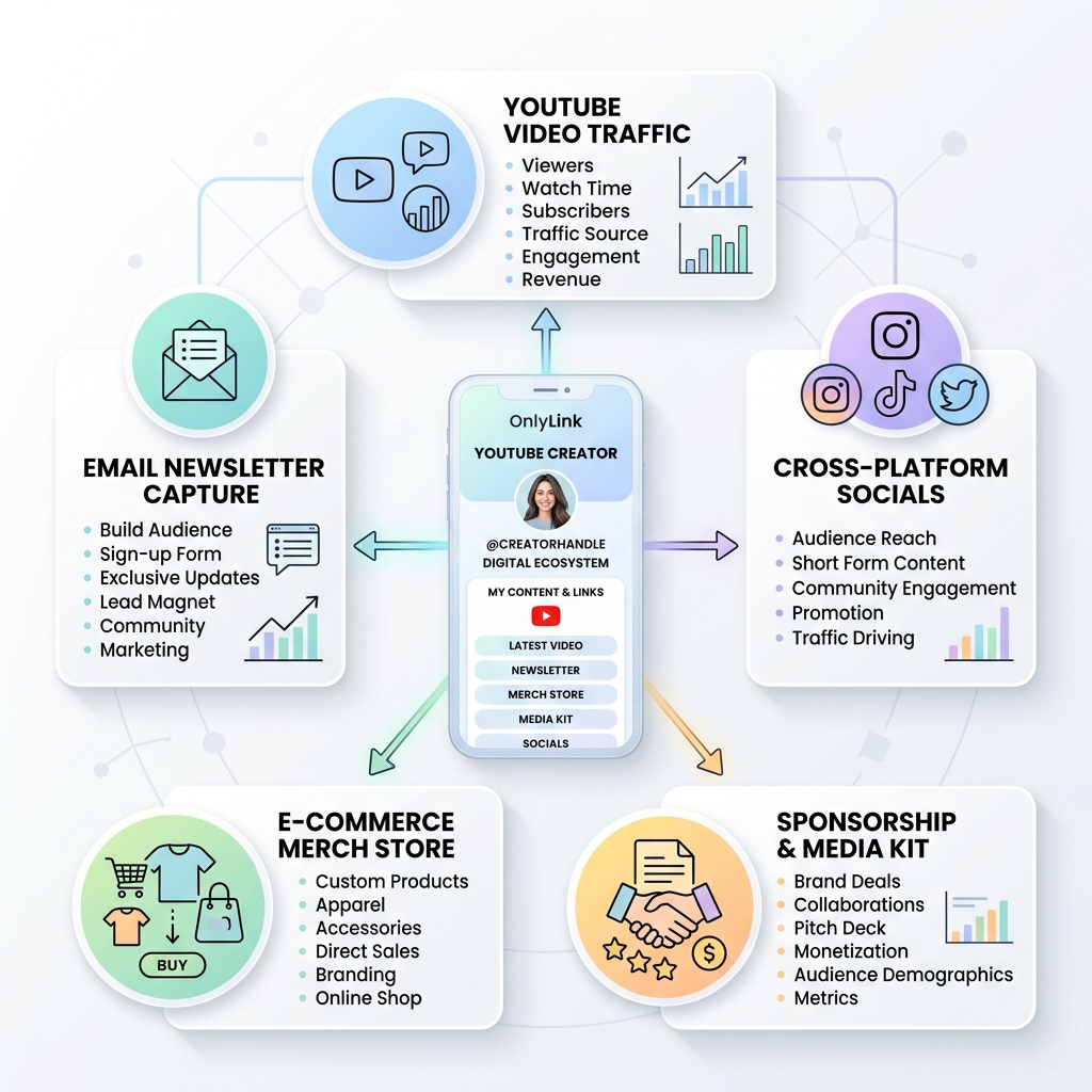 YouTube Creator Light Bio Ecosystem